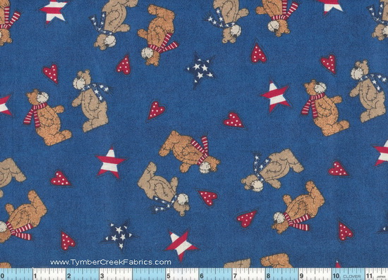 USA Bear Pals STARS -Denim Blue